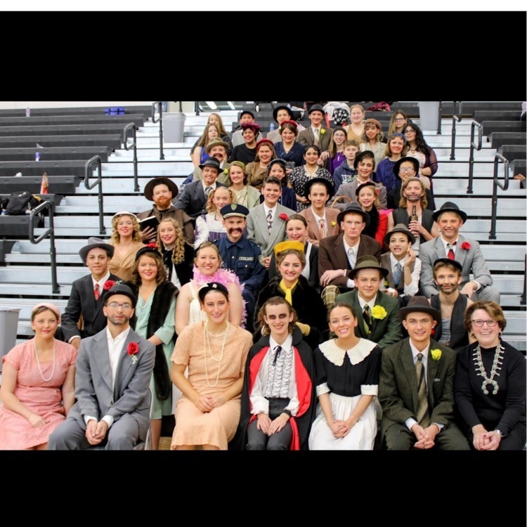 one act team posing for a photo