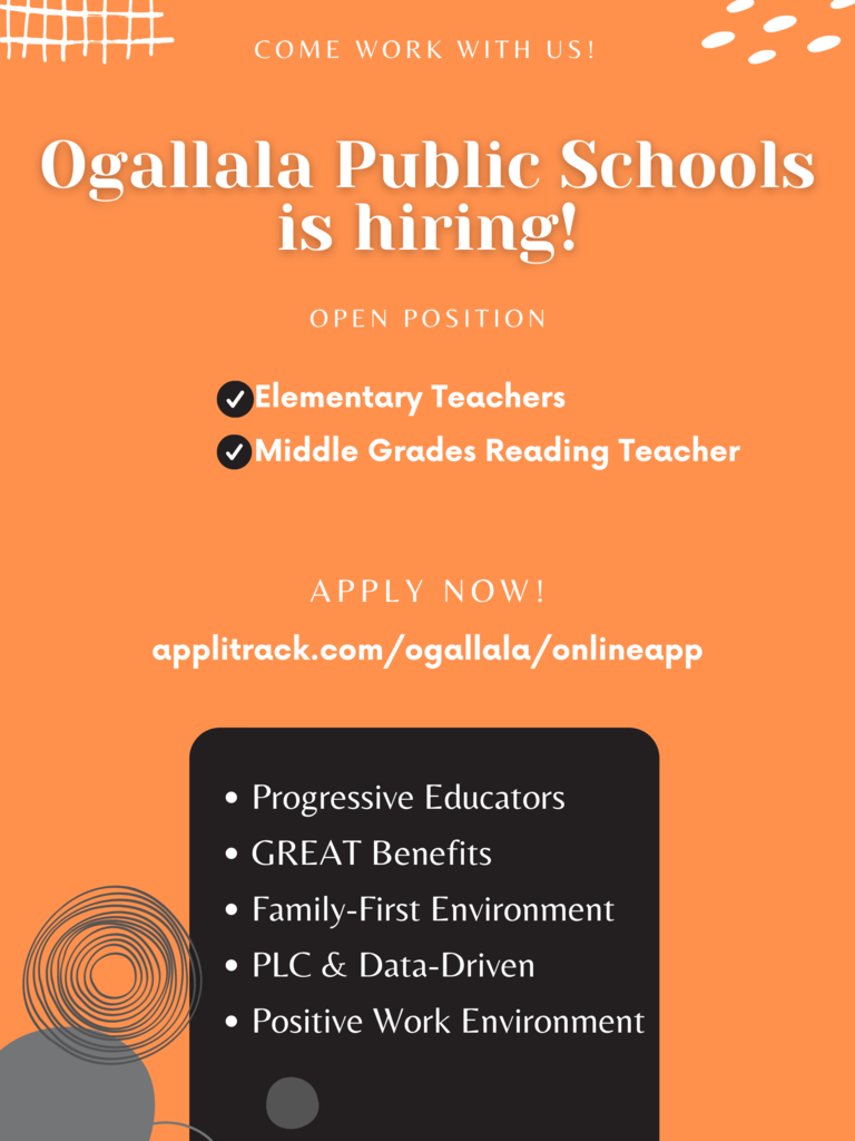OPSD Hiring ad for elementary and middle grades teachers