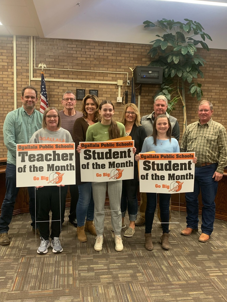 students and staff of the month
