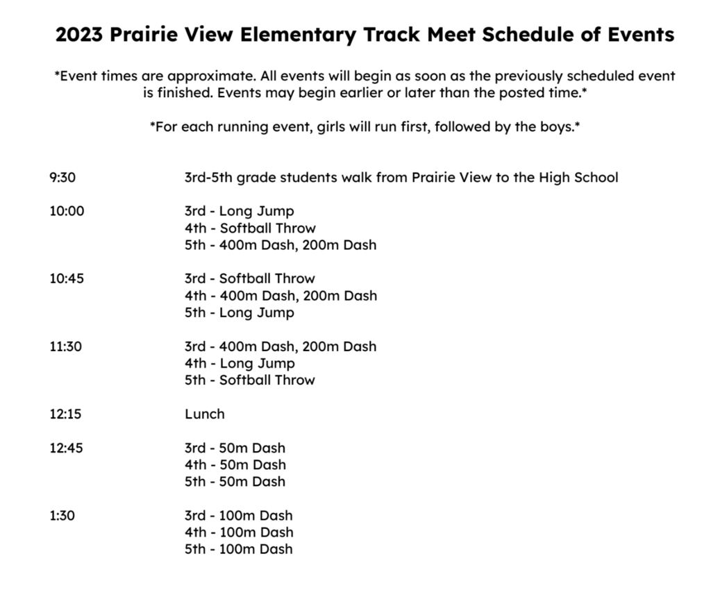 track & field meet