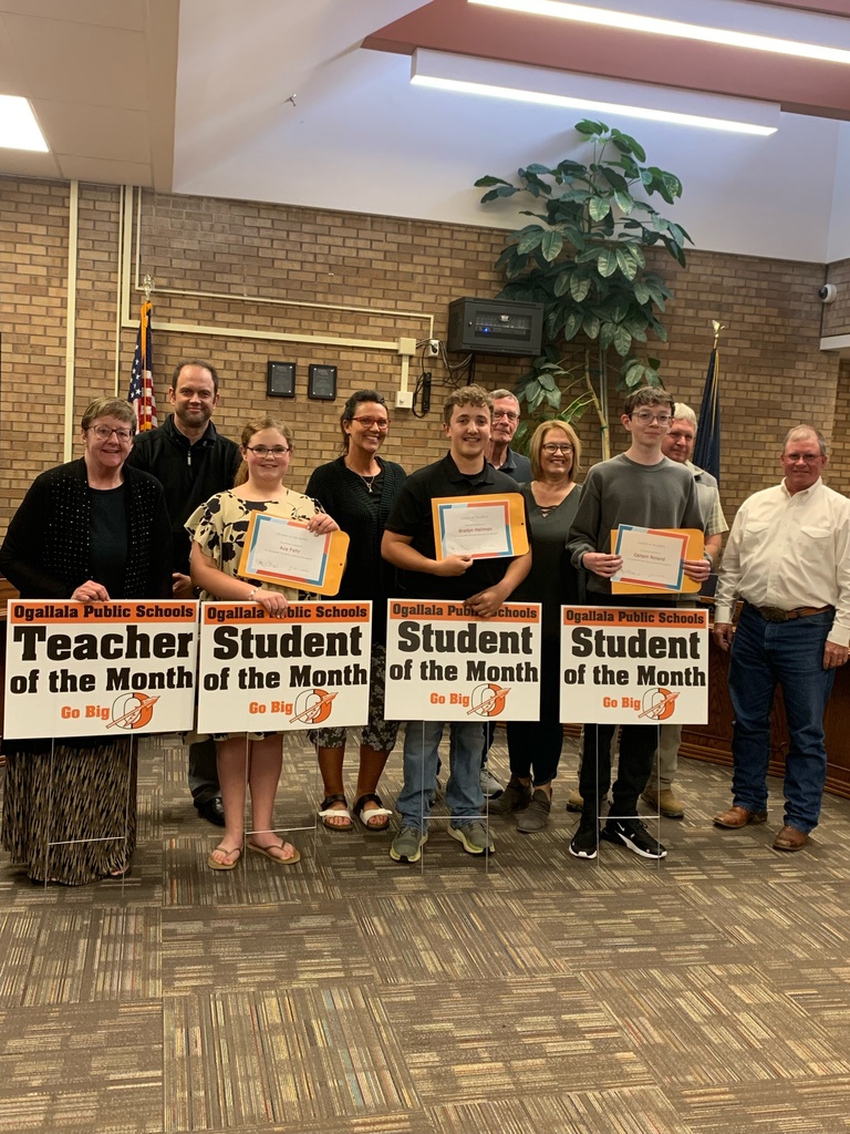 staff and students of the month