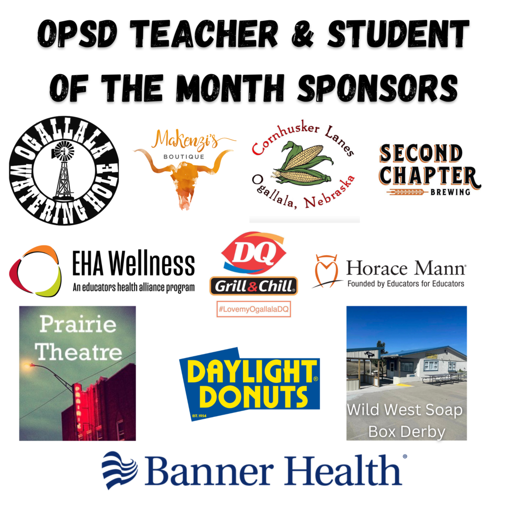 staff/student of the month sponsors