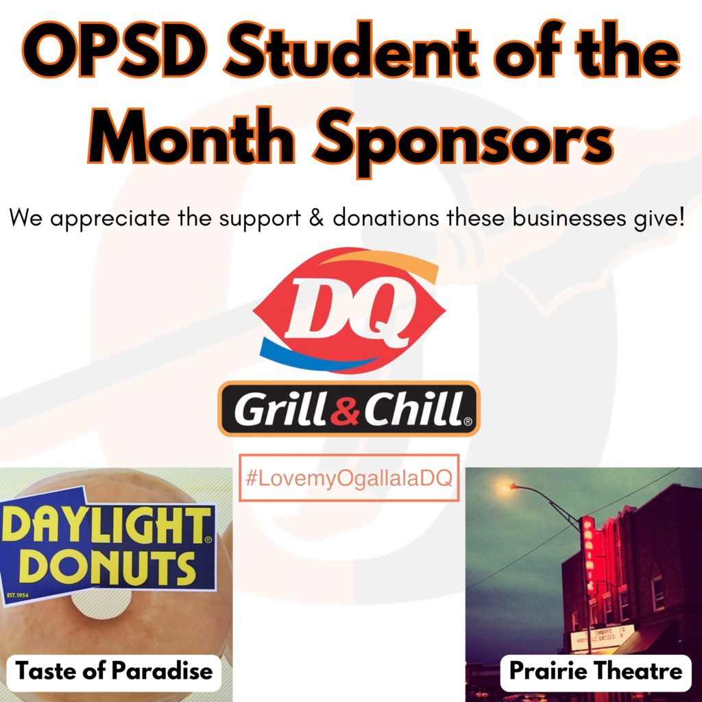 student of the month sponsors